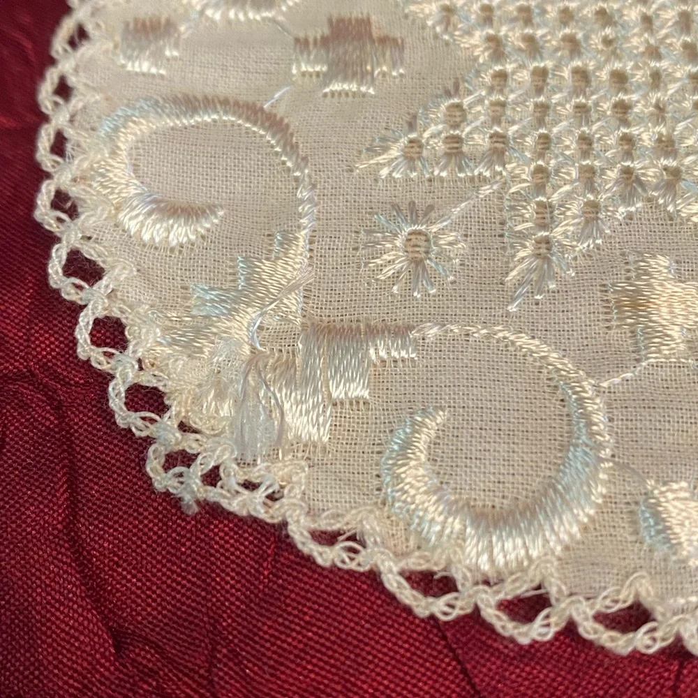 Beautiful Vintage Hand Embroidered Kalocsa Hungarian Coasters